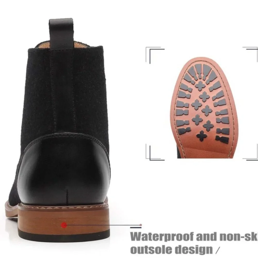 LA MILANO Men's STANCE‎ II GENUINE LEATHER UPPER B51712-1 Oxford Boots Size 7